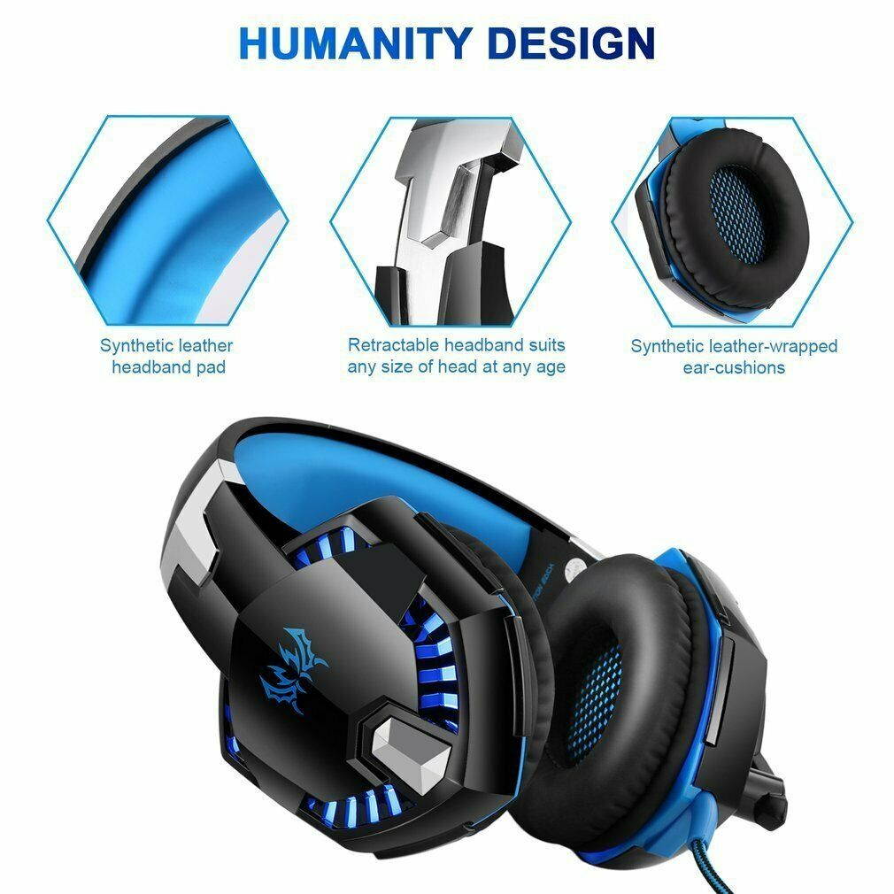 Over-ear Game Gaming Pro Headphone Headset Earphone for G2000 & Stereo Bass BP