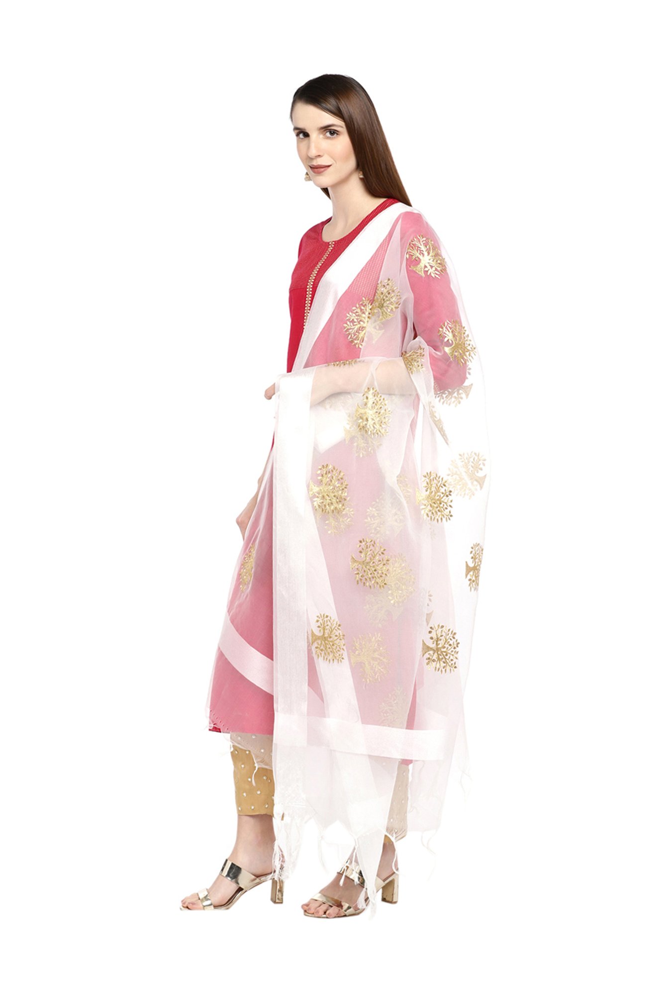 Dupatta Bazaar White Dupatta