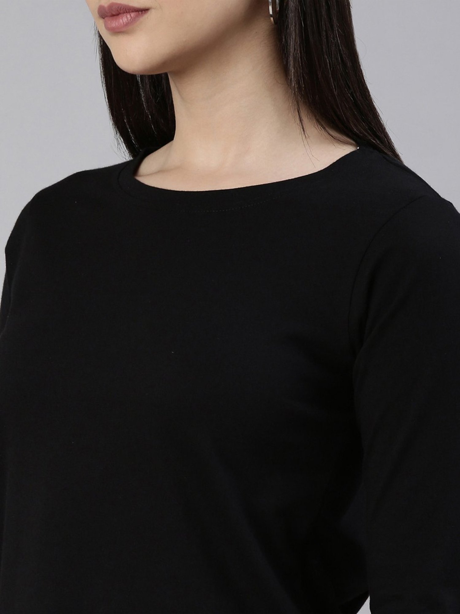 Kryptic Black Cotton Regular Fit T-Shirt (Pack Of 2)