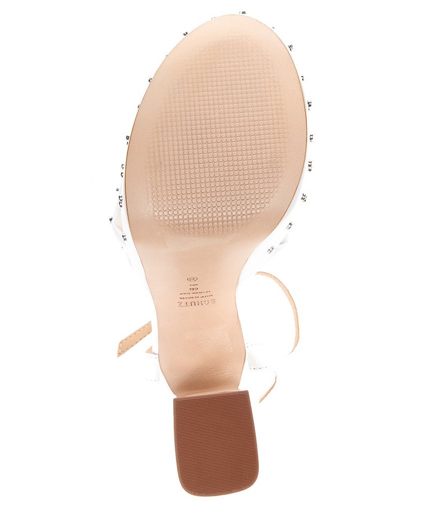 Schutz Bethina Studded Platform Knotted Sandals