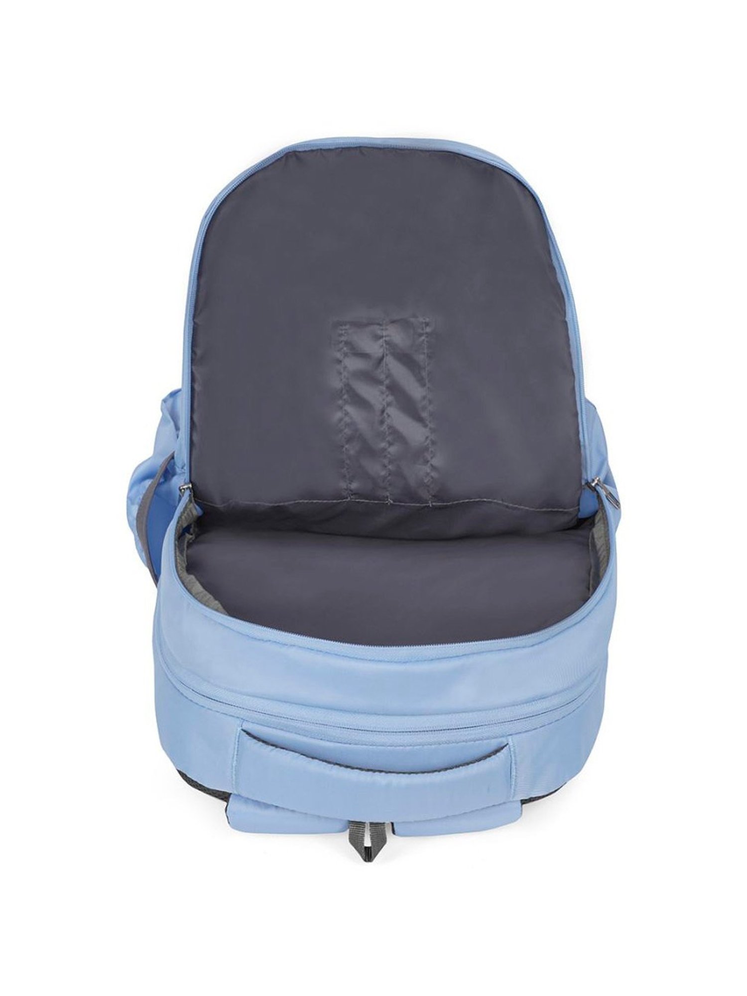 United Colors of Benetton Skater Light Blue Polyester Printed Backpack