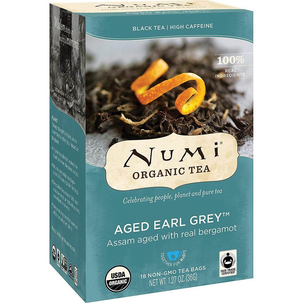 Numi Organic Teas and Teasans 1.27oz Aged Earl Grey 18/Box 10170