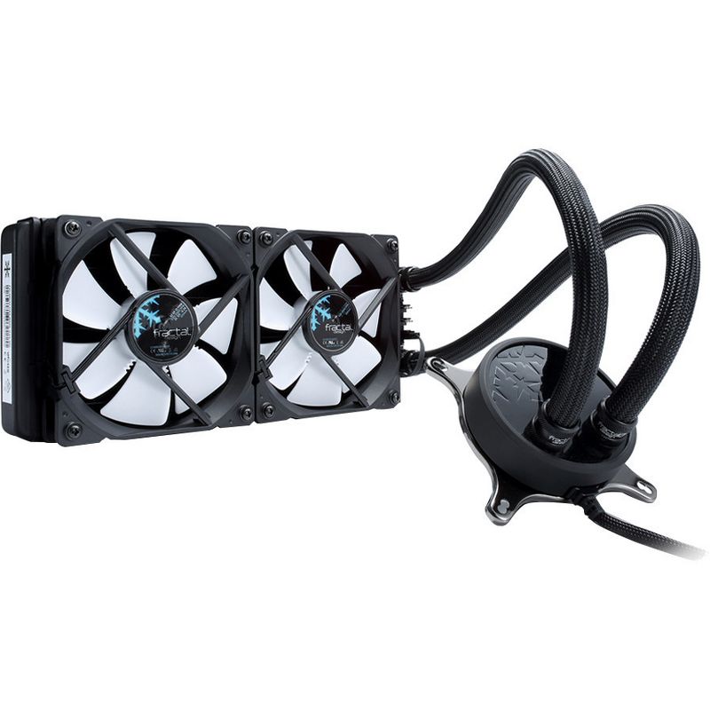 Fractal Design Celsius S24 Cooling Fan/Radiator - 2 x 87.6 CFM - 32.2 dB(A) Noise - LLS Bearing