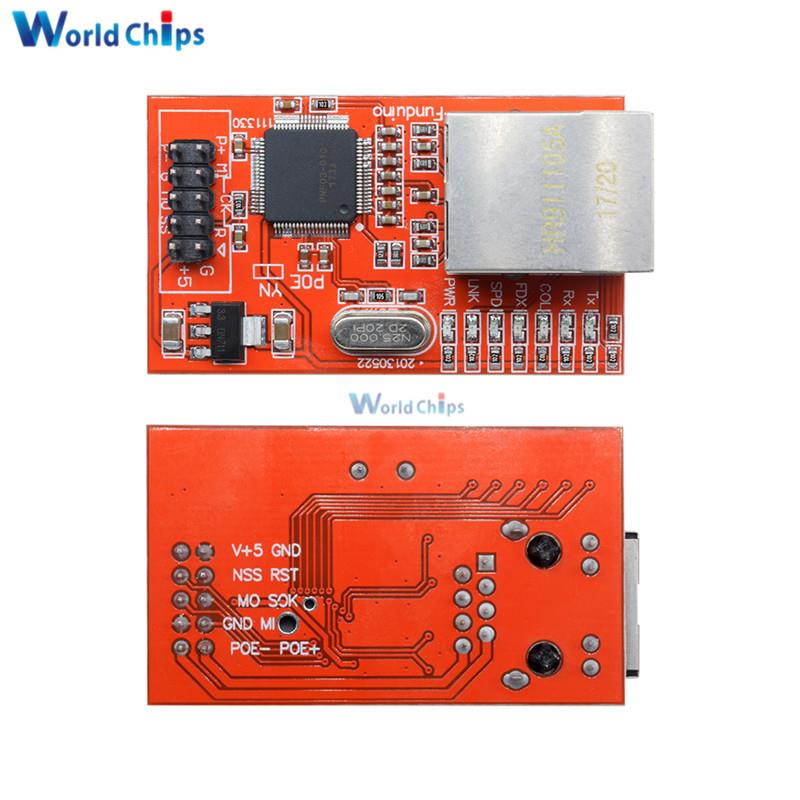 Mini W5100 LAN Ethernet Shield Network Board Module For Arduino R3 W5100 3.3V Compatible For Arduino Ethernet UNO Mega 2560