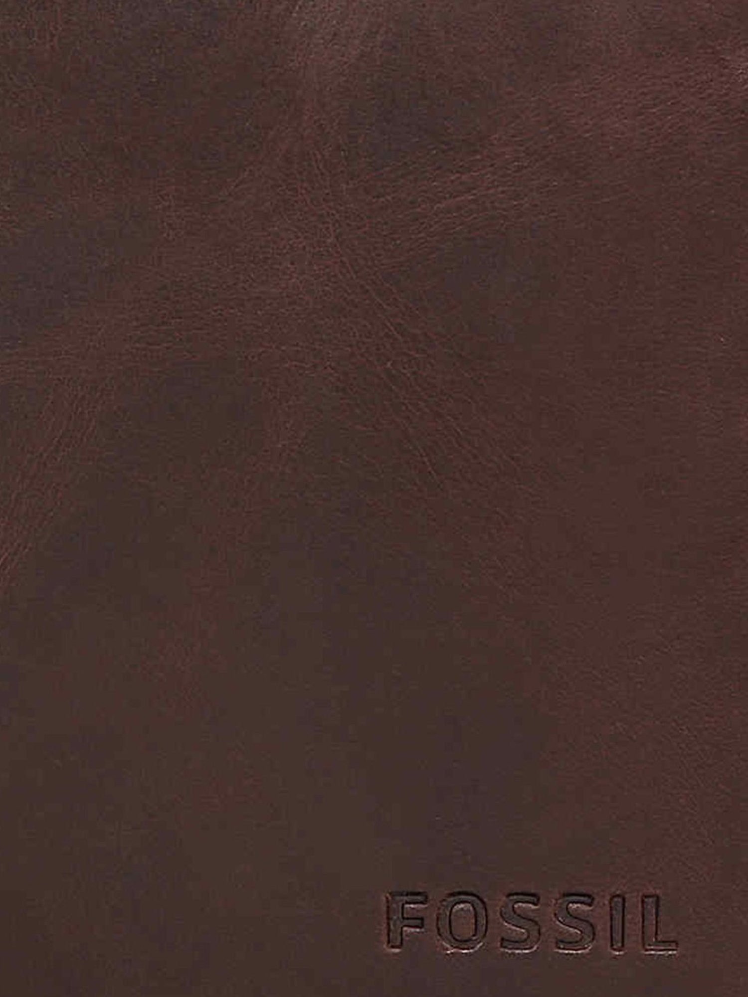 Fossil Derrick Brown Leather Casual Rfid Bi-Fold Wallet for Men