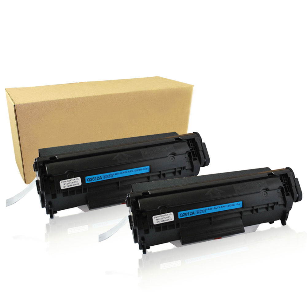 2PK Q2612A Toner Cartridge For HP 12A LaserJet 1012 1010 1018 1020 3030 3020