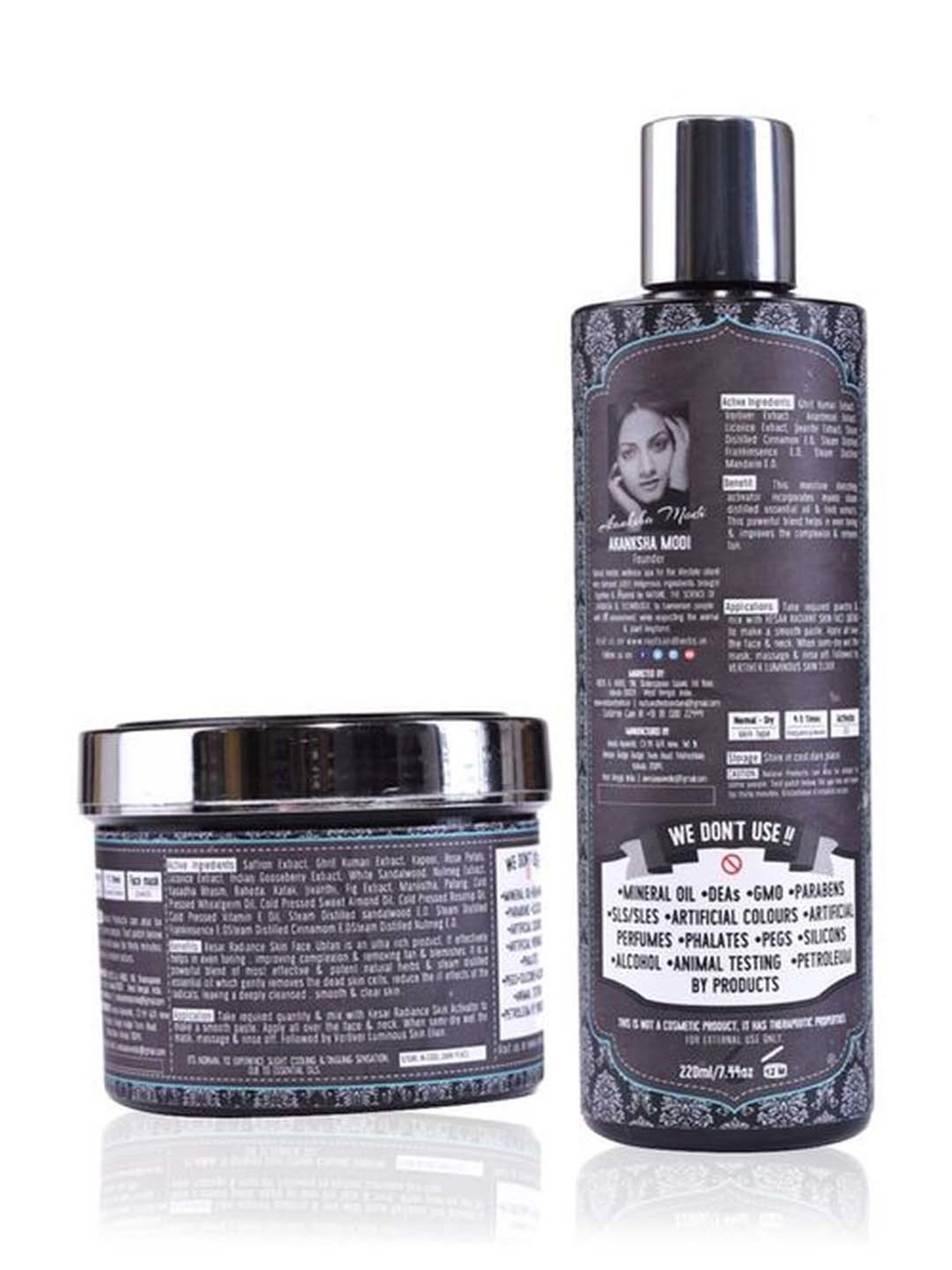 ROOTS AND HERBS Kesar Radiance Enhancing Skin Ubtan and Activator