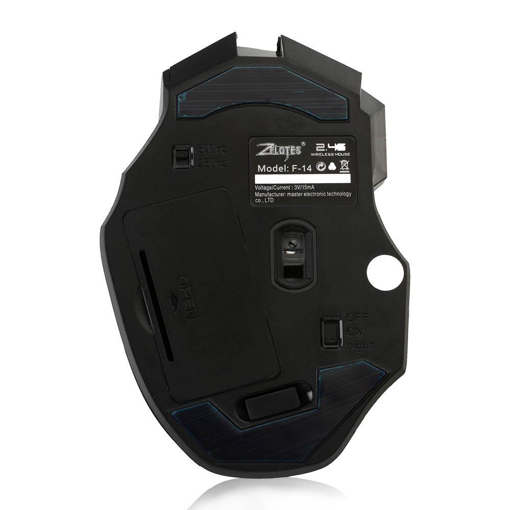 ZELOTES LED Optical 2400 DPI 7 Button USB 2.4Ghz Wireless Gaming Mouse Adjustable DPI Mice For Notebook Computer Laptop