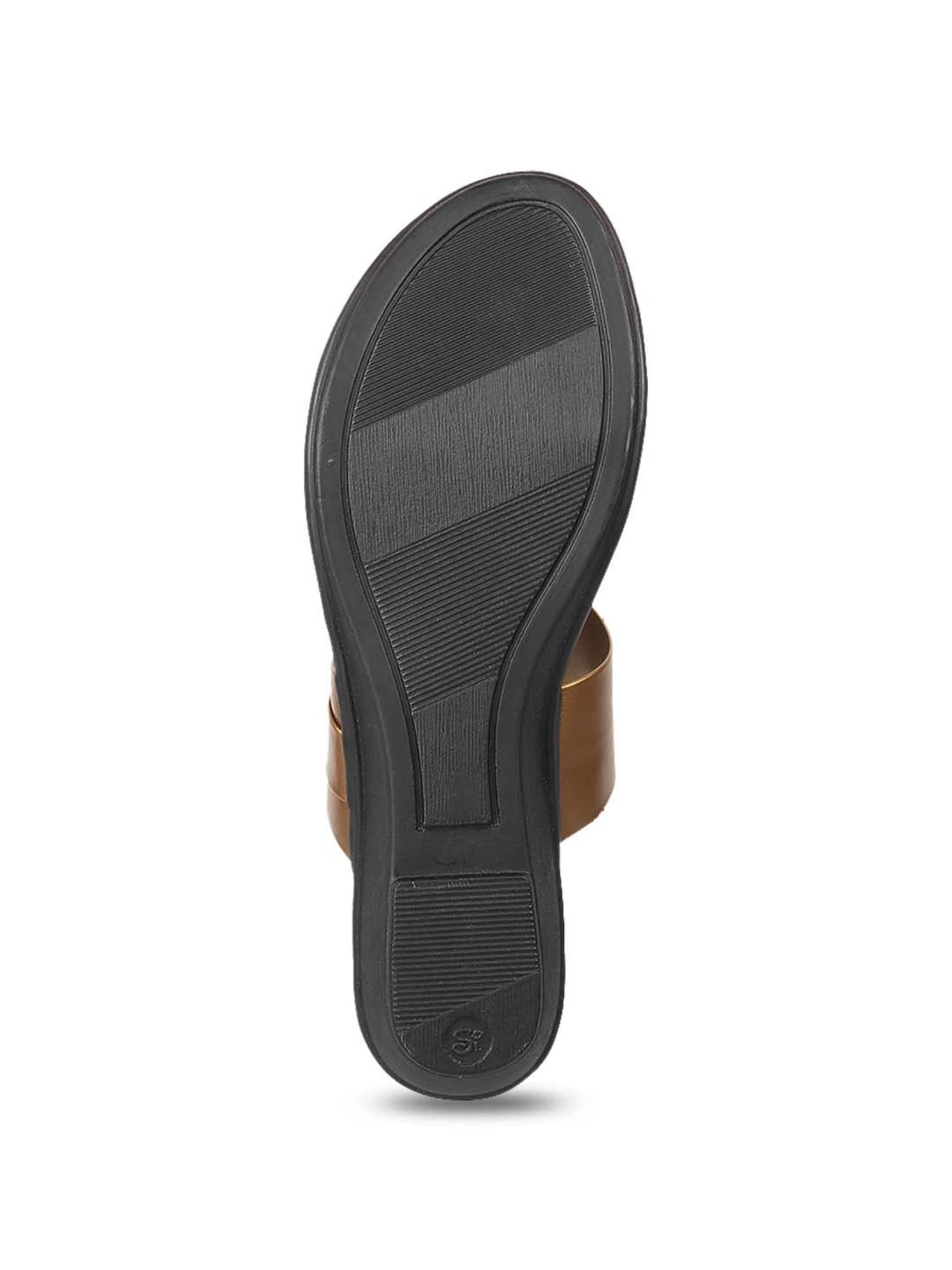 Walkway Women's Antique Gold Toe Ring Wedges