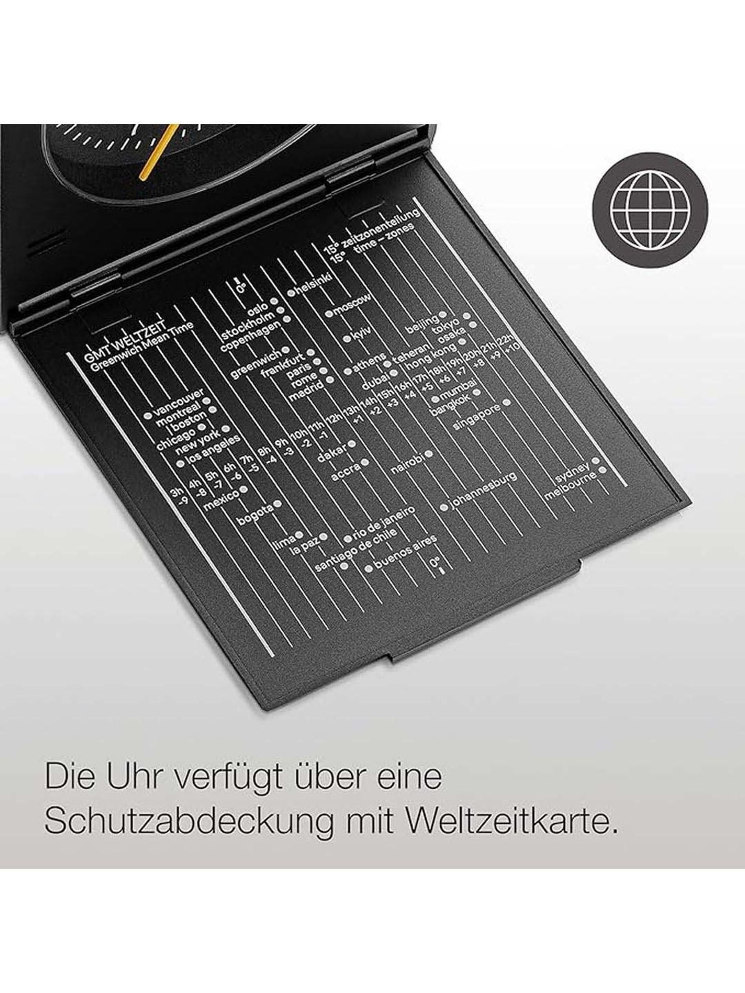 Braun Black Classic Analog Alarm Clock