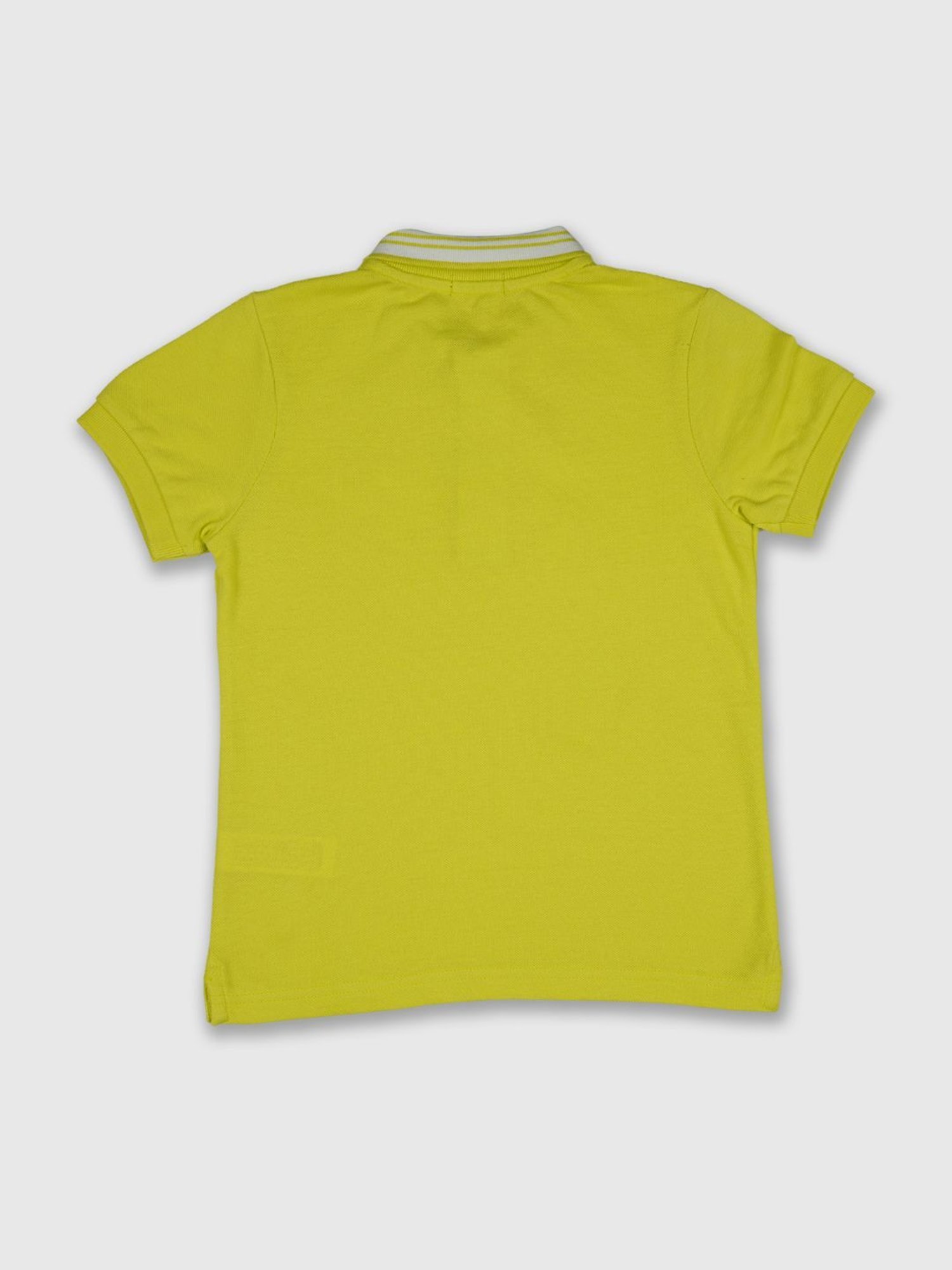 United Colors of Benetton Kids Yellow Cotton Polo T-Shirt