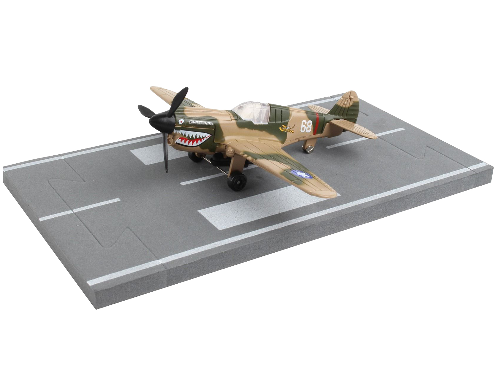 Curtiss P-40B HAWK 81A-2 Aircraft Fighter "3rd Pursuit Squadron American Volunteer Group P-8127 Serial : 47 China" (June 1942) "WW2 Aircrafts Series" 1/72 Diecast Model by Forces of Valor