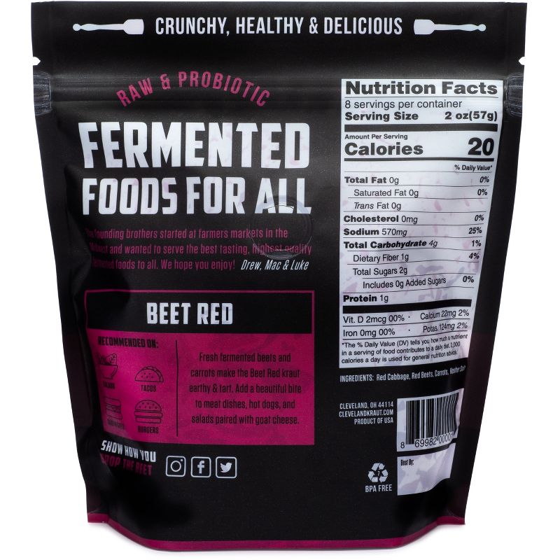 Cleveland Kraut Vegan Beet Red - 16oz