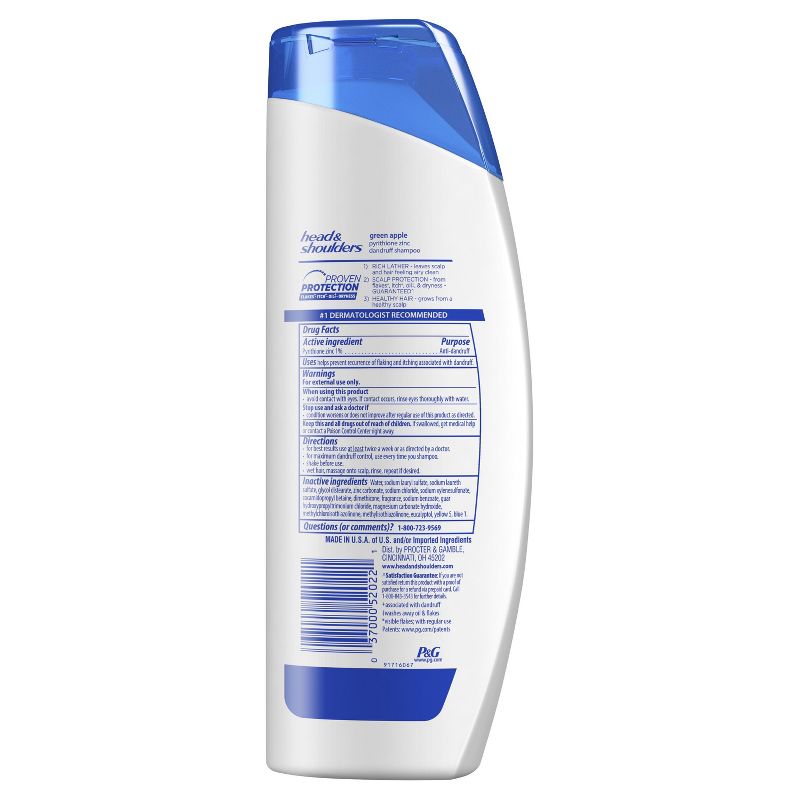 Head and Shoulders Green Apple Daily-Use Anti-Dandruff Paraben Free Shampoo - 13.5 fl oz