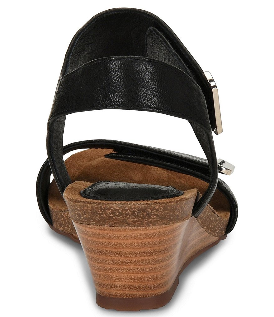 Sofft Verdi Leather Wedge Sandals