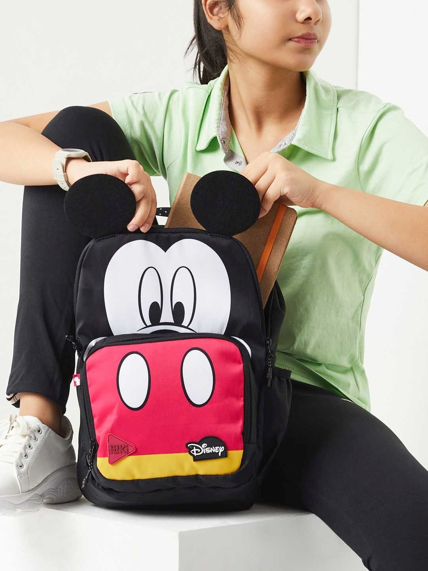 Wiki Back to School Champ 1 Black Polyester Printed Backpack - 11 Ltrs