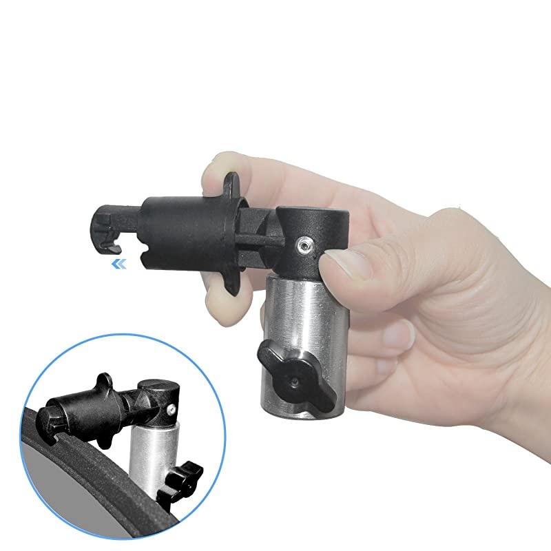 2Pack Portable Photography Background and Reflector Disc Holding Clip Light Reflector Holder Clamp Mountable on Light Stand Tripod for Photo and Video Studio AGG2775