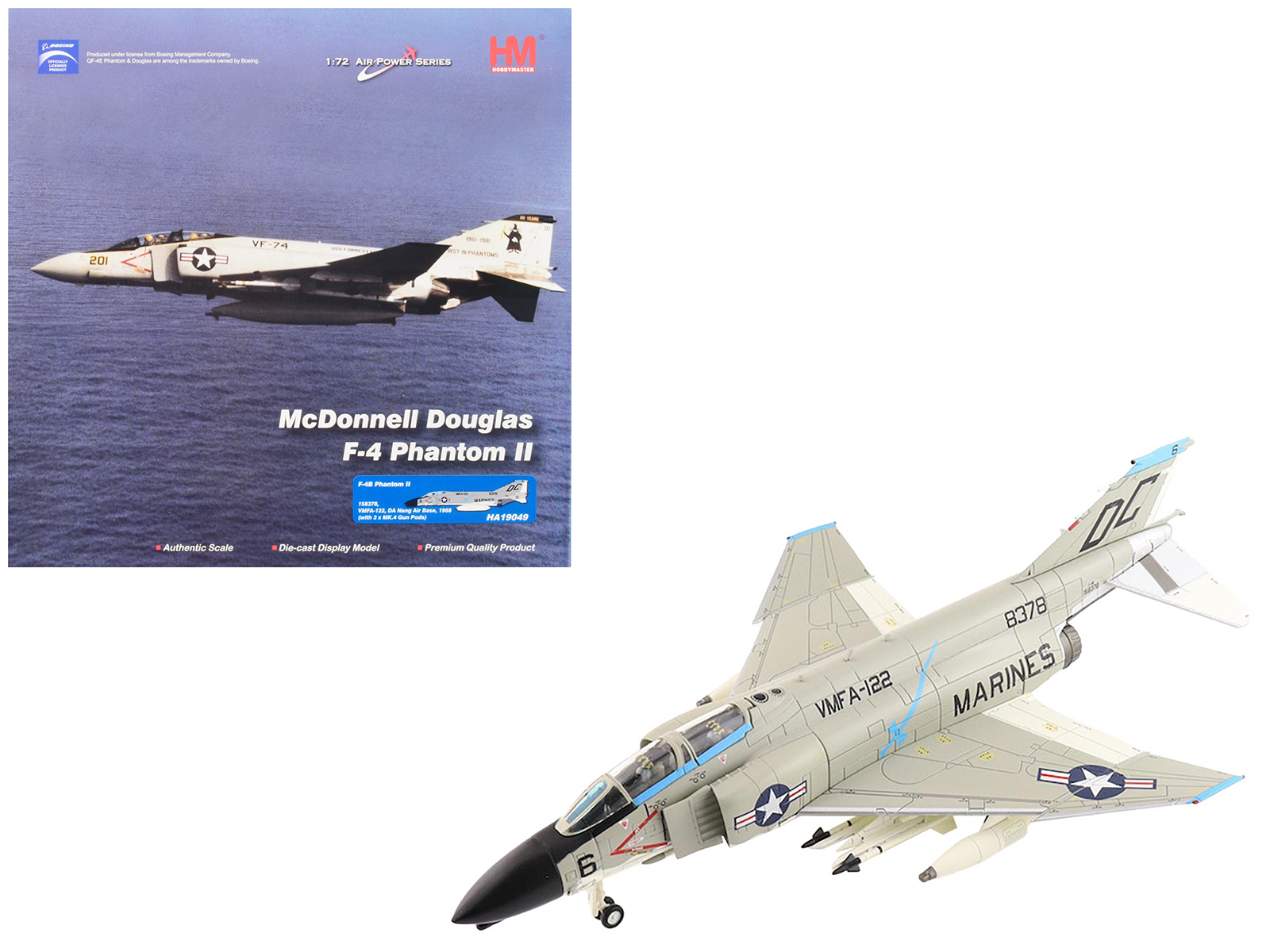 McDonnell Douglas RF-4E Phantom II Fighter Aircraft 57-6907 JASDF "501 SQ Final Year 2020" "Air Power Series" 1/72 Scale Model by Hobby Master
