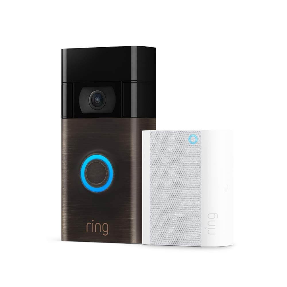 Ring Video Doorbell with Chime (2020 Release) - Venetian Bronze