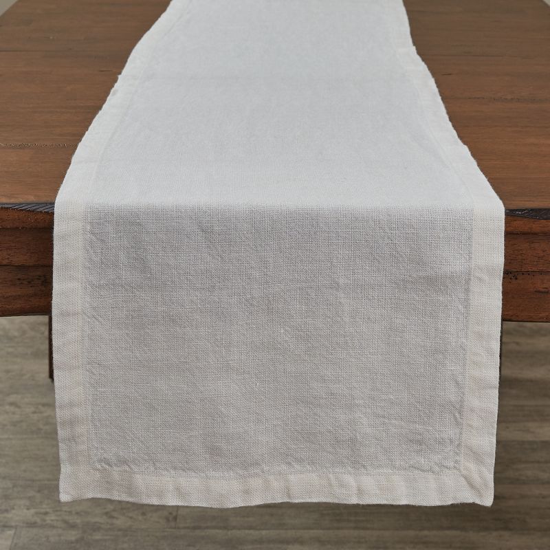 Split P Bleach Linen Table Runner - 60"L