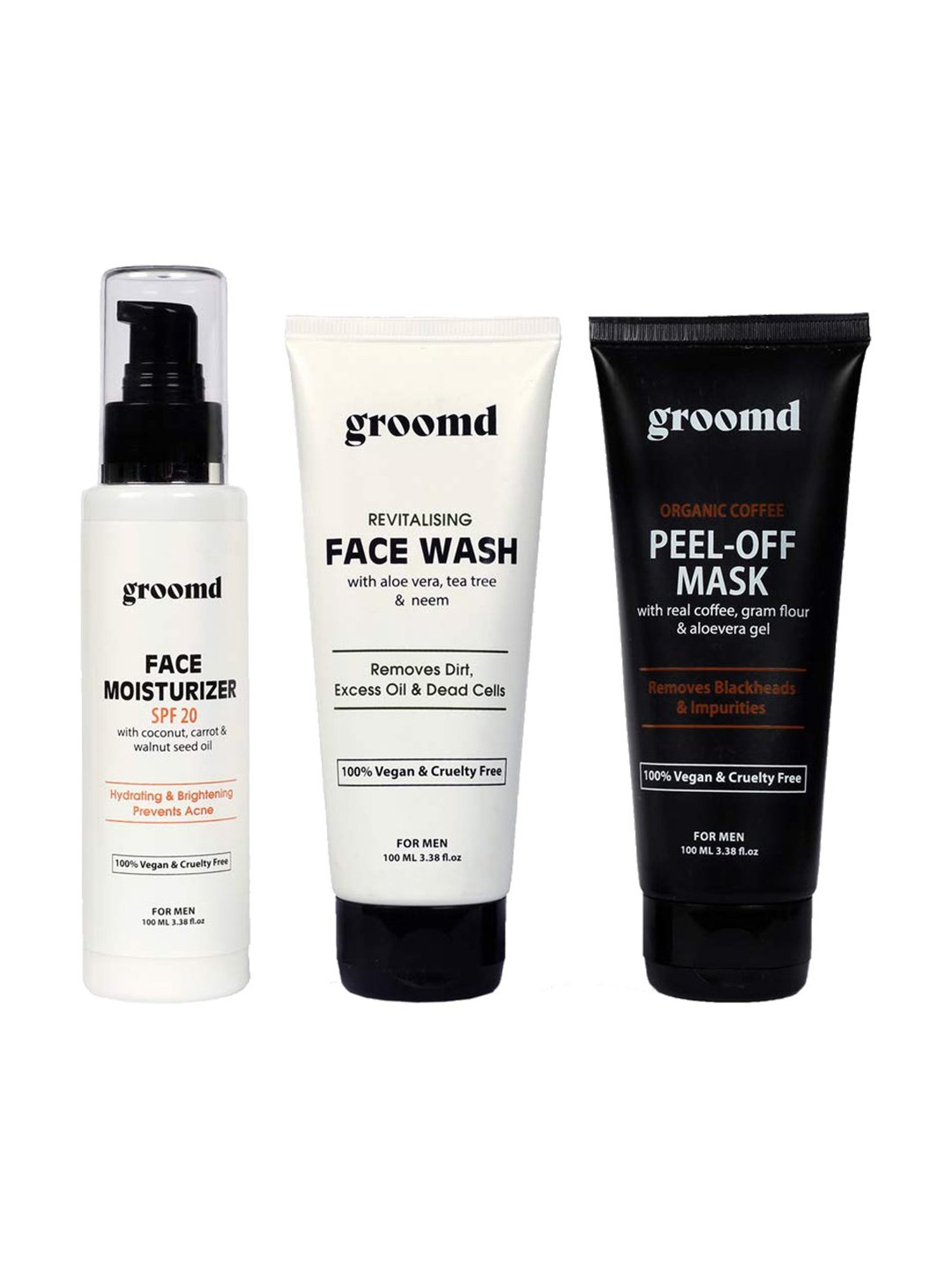 Ustraa Power Face Wash & Hair Growth Vitalizer Combo Set