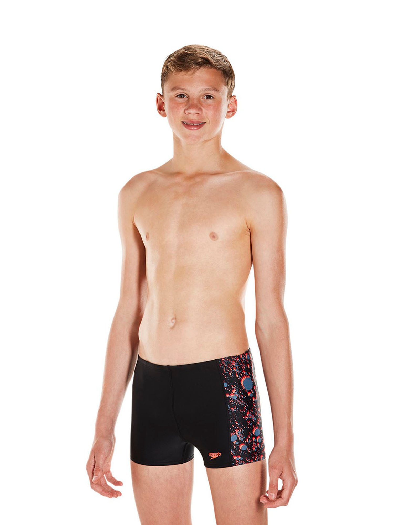 Speedo Kids Black Solid Swim Shorts