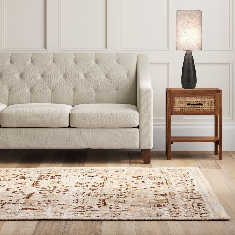 Lite Source Quatro II 1 Light Table Lamp  - Brushed Dark Bronze