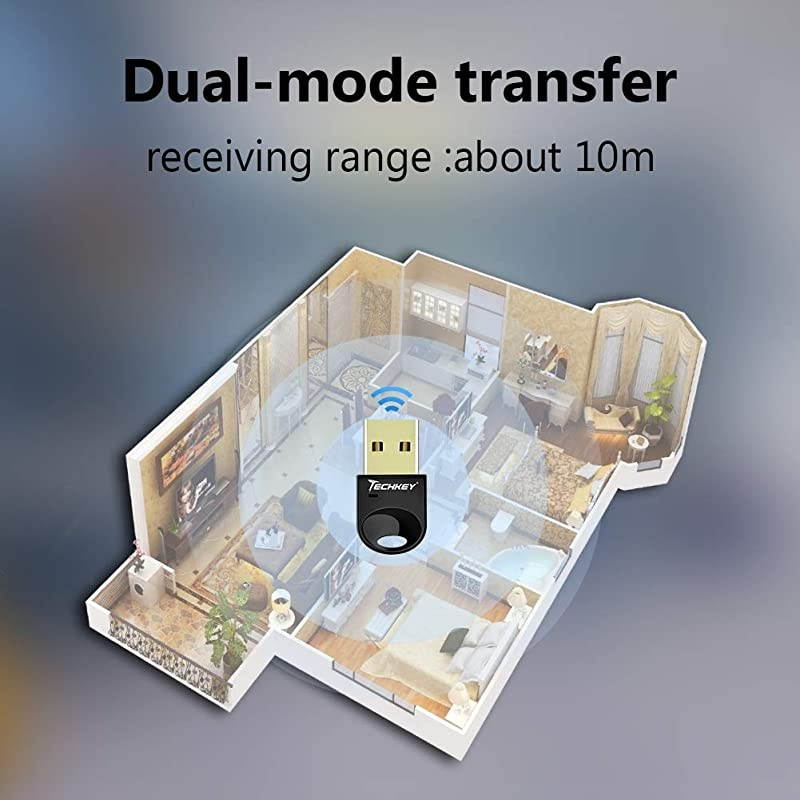 USB Bluetooth 40 Adapter Dongle for PC Laptop Computer Desktop Stereo Music Skype Call Keyboard Mouse Support All Windows 10 81 8 7 XP Vista