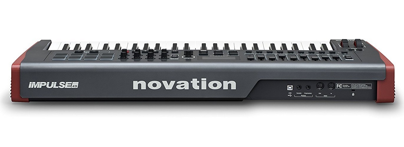 Novation Impulse 49 USB Midi Controller Keyboard with Stand & Sustain Pedal