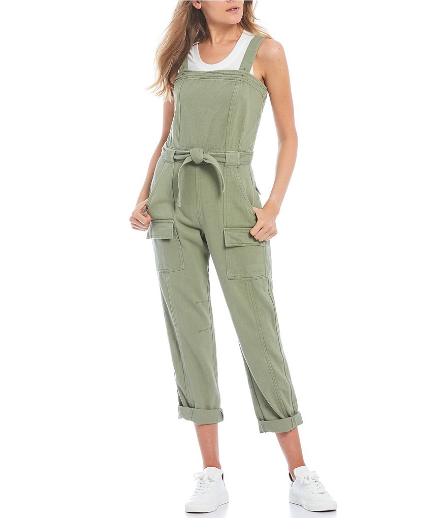 C&V Chelsea & Violet Belted Utility Jumpsuit