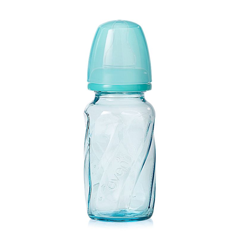 Evenflo Vented + Glass Bottle - Teal 4oz 6pk