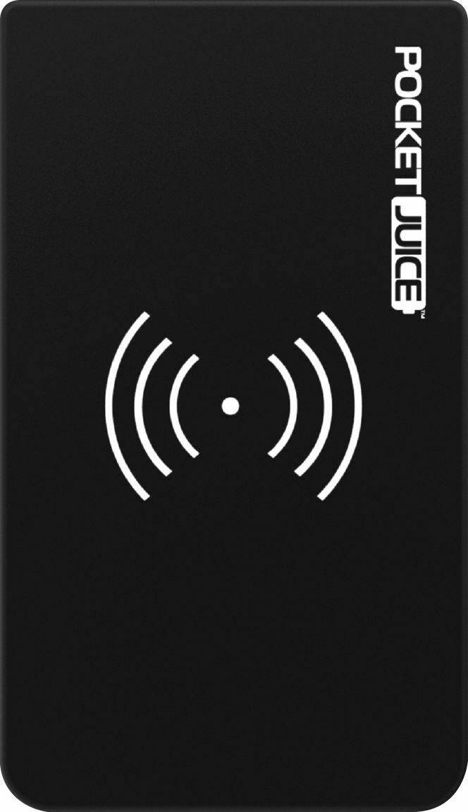 PocketJuice Wireless Air 10,000 mAh Portable Charger for Most USB Enabled Devices - Black