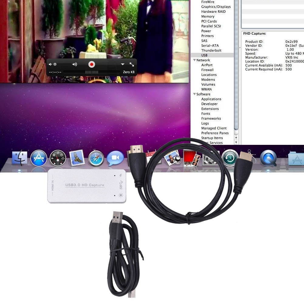 USB3.0 HDMI Video Capture Card 4K 1080P 30fsp No-delay for OBS Live-streaming USB 3.0 High Definition Video Audio Capture Card for OBS Live Streaming 1080P HDMI