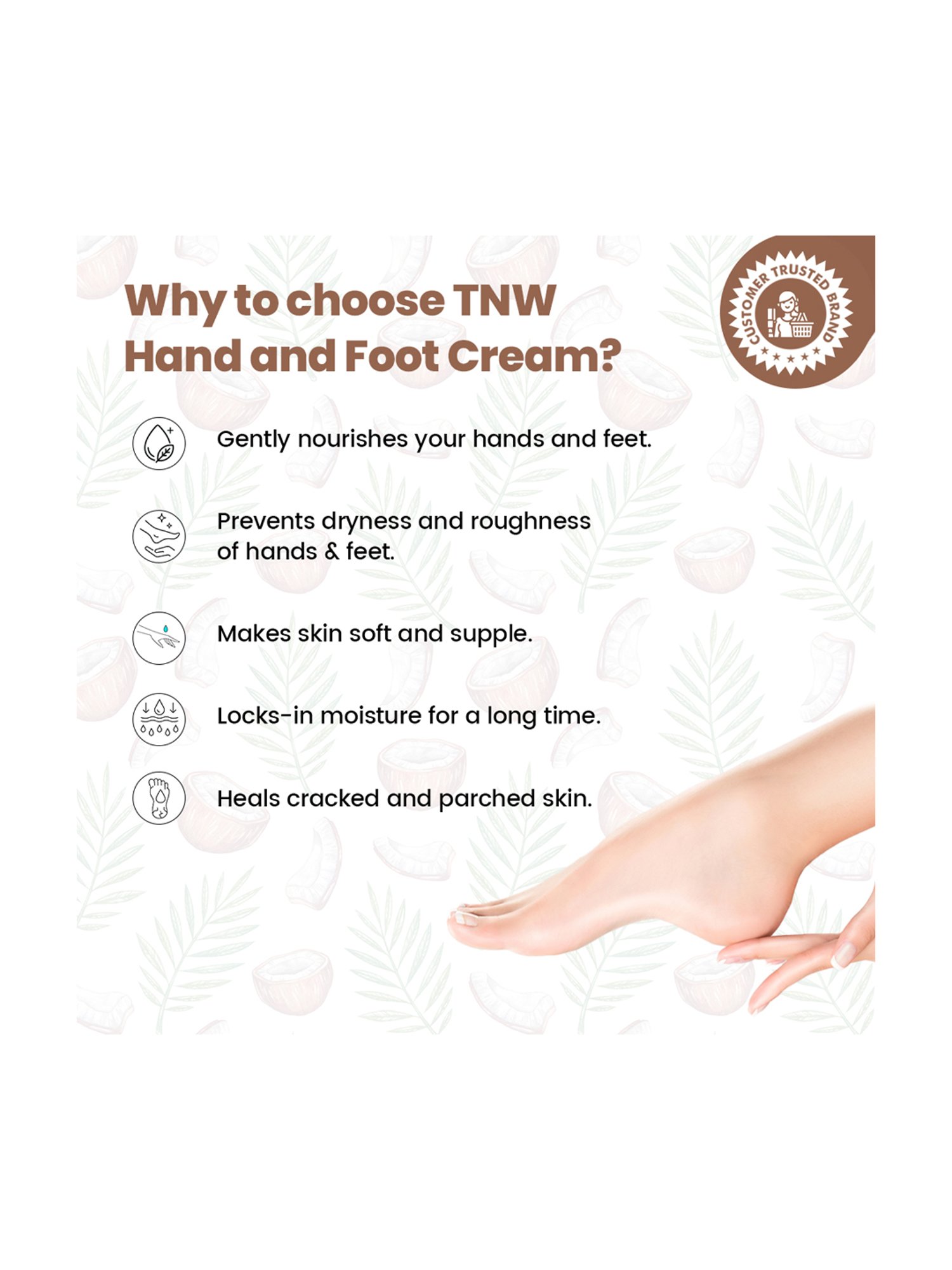 TNW-The Natural Wash Hand and Foot Cream - 50 gm
