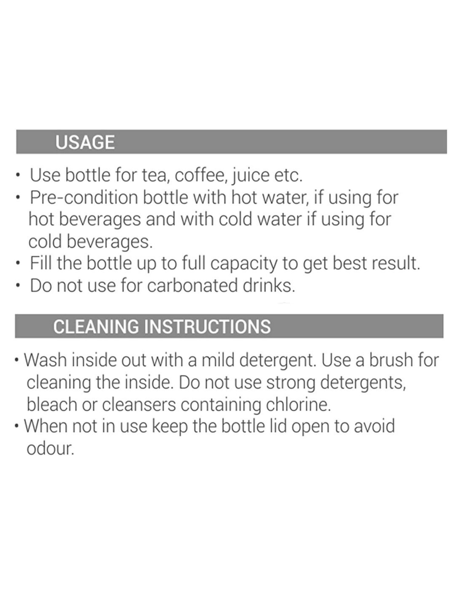 Milton Purple & Grey Stainless Steel 730 ML Water Bottle - Set of 1