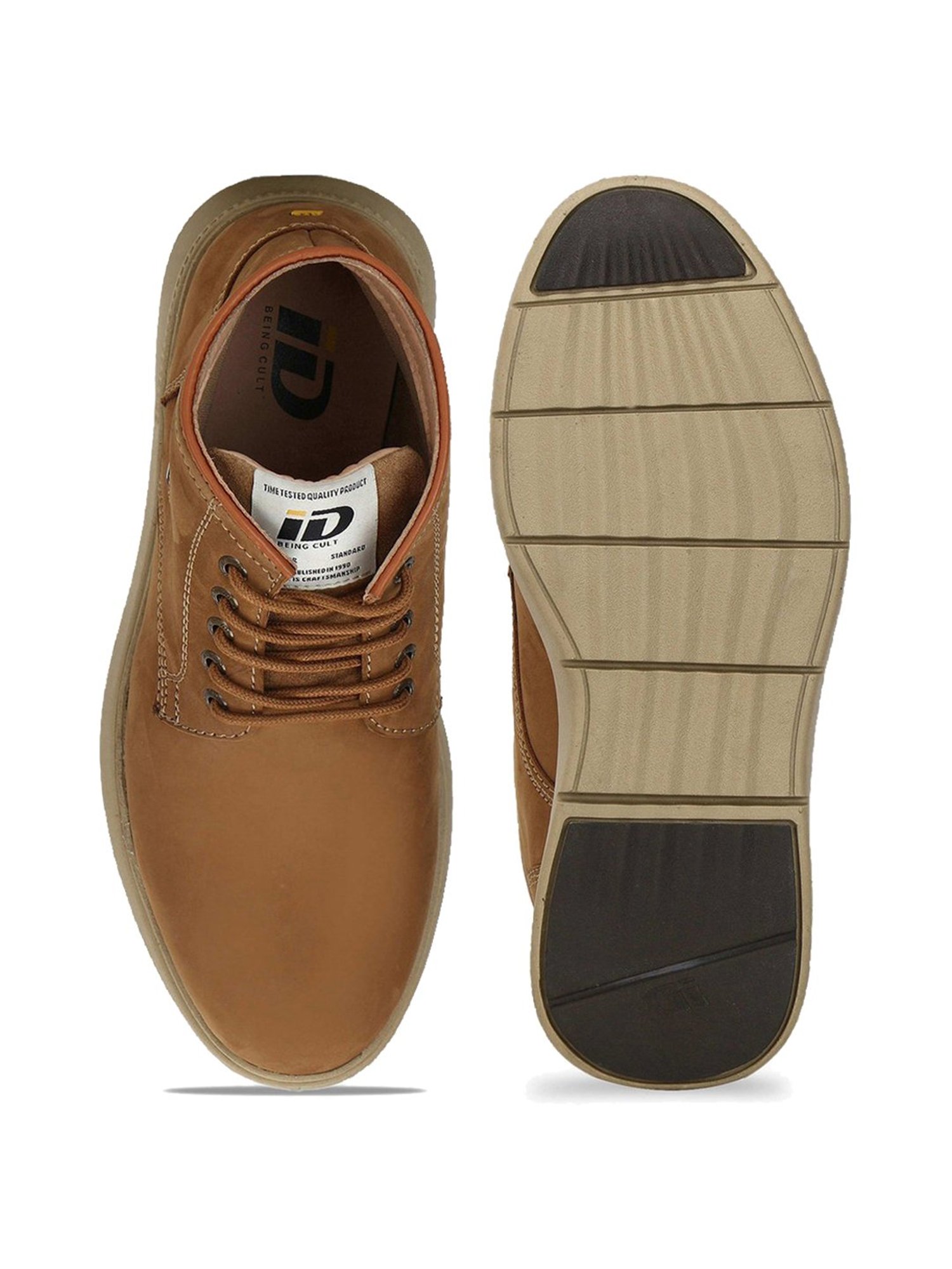 ID Men's Tan Derby Boots