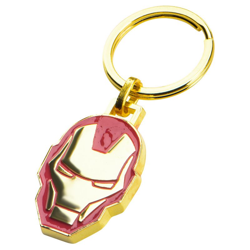 Marvel Iron Man Stainless Steel Gold IP Key Chain