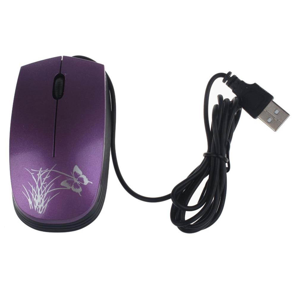 2018 HOT Fashion USB 2.0 Wired Mini Optical LED Mouse For PC and Laptop Computers Gamer Mice For PC Laptop Desktop Drops