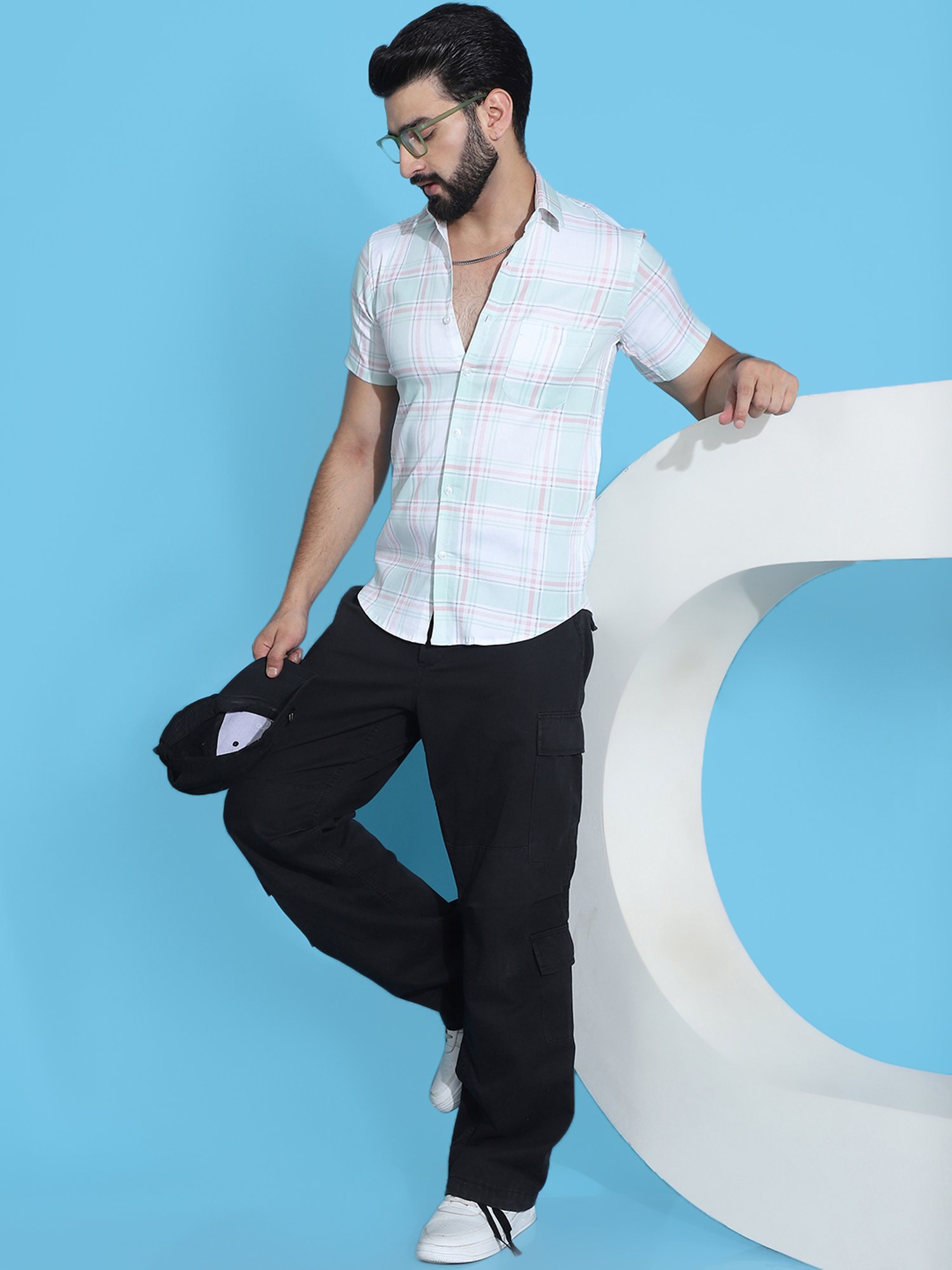 Indian Needle Multicolor Regular Fit Check Shirt