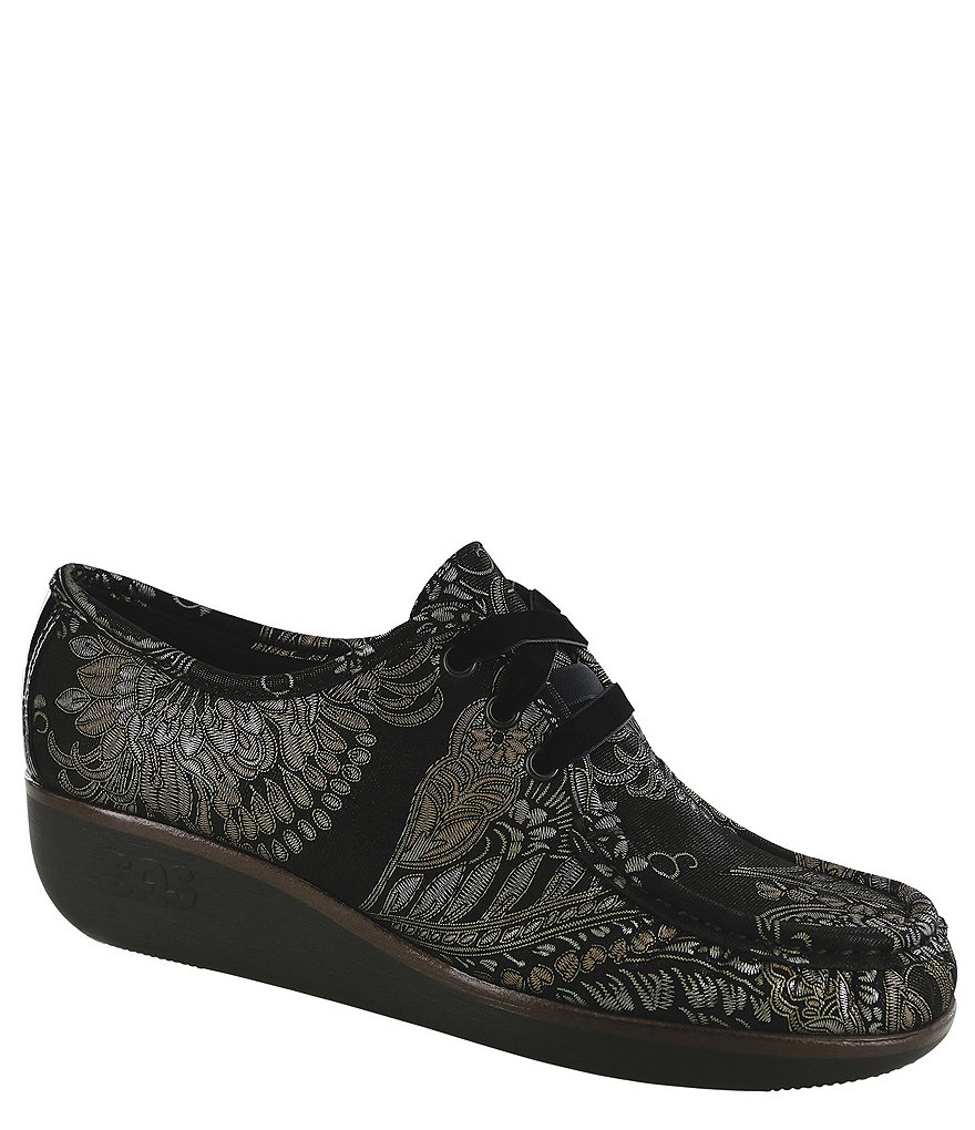 SAS Siesta Leather Wedge Oxford