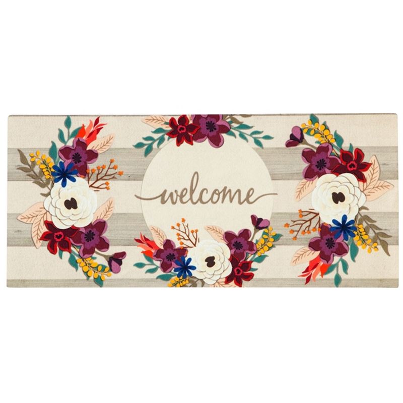 Home & Garden 10.0" Fall Stripes Switch Mat Sassafras Evergreen Enterprises Inc  -  Door Mat