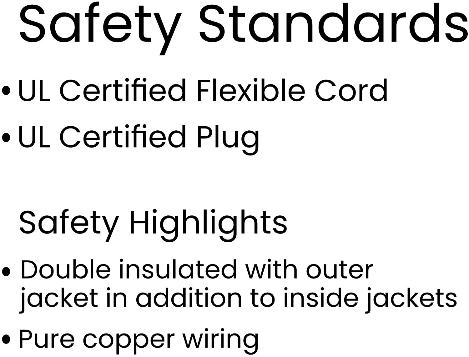 10 Feet Long Right Angled White AC Power Cord Cable Pure Copper Wire Core in Retail Box for Computer Plasma TV Printer Monitor AC Adapter