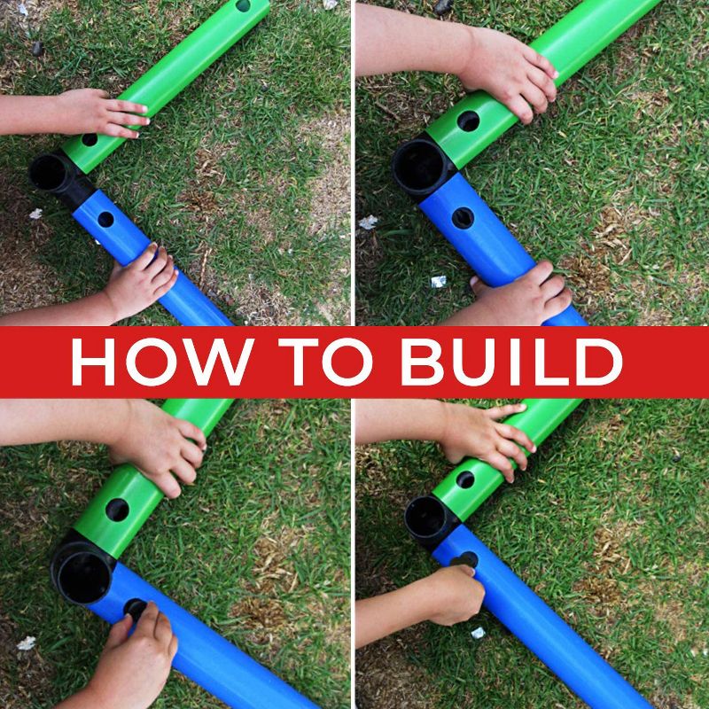 Funphix Climbing Gym Jungle Construction Buildable Indoor Outdoor Kids STEM Learning Toy Set Play Structure for Ages 2 through 12 Years, Multicolor