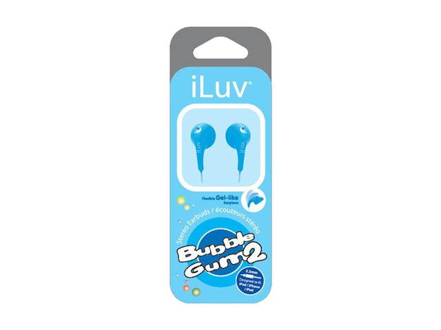 iLuv iEP205BLU Earbud Bubble Gum II Earphones - Blue
