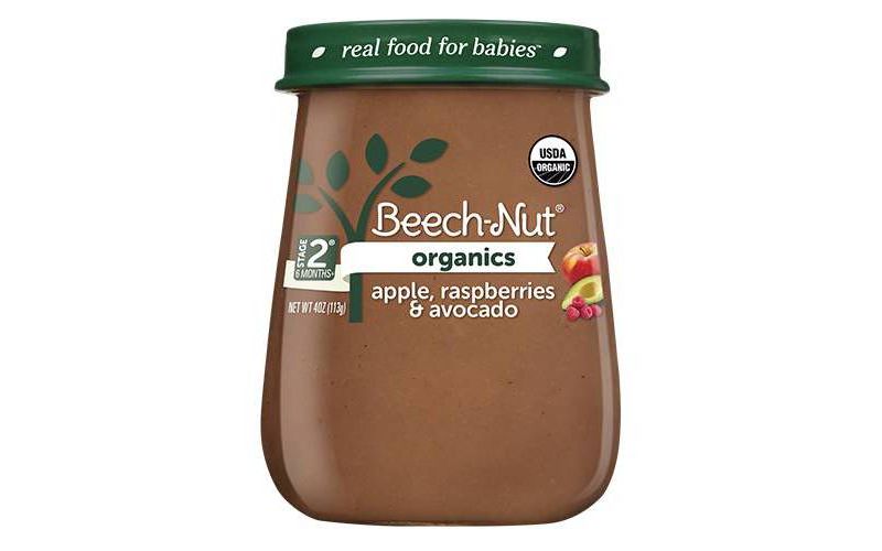 Beech-Nut Organics Apple Raspberries & Avocado Baby Food Jar - 4oz