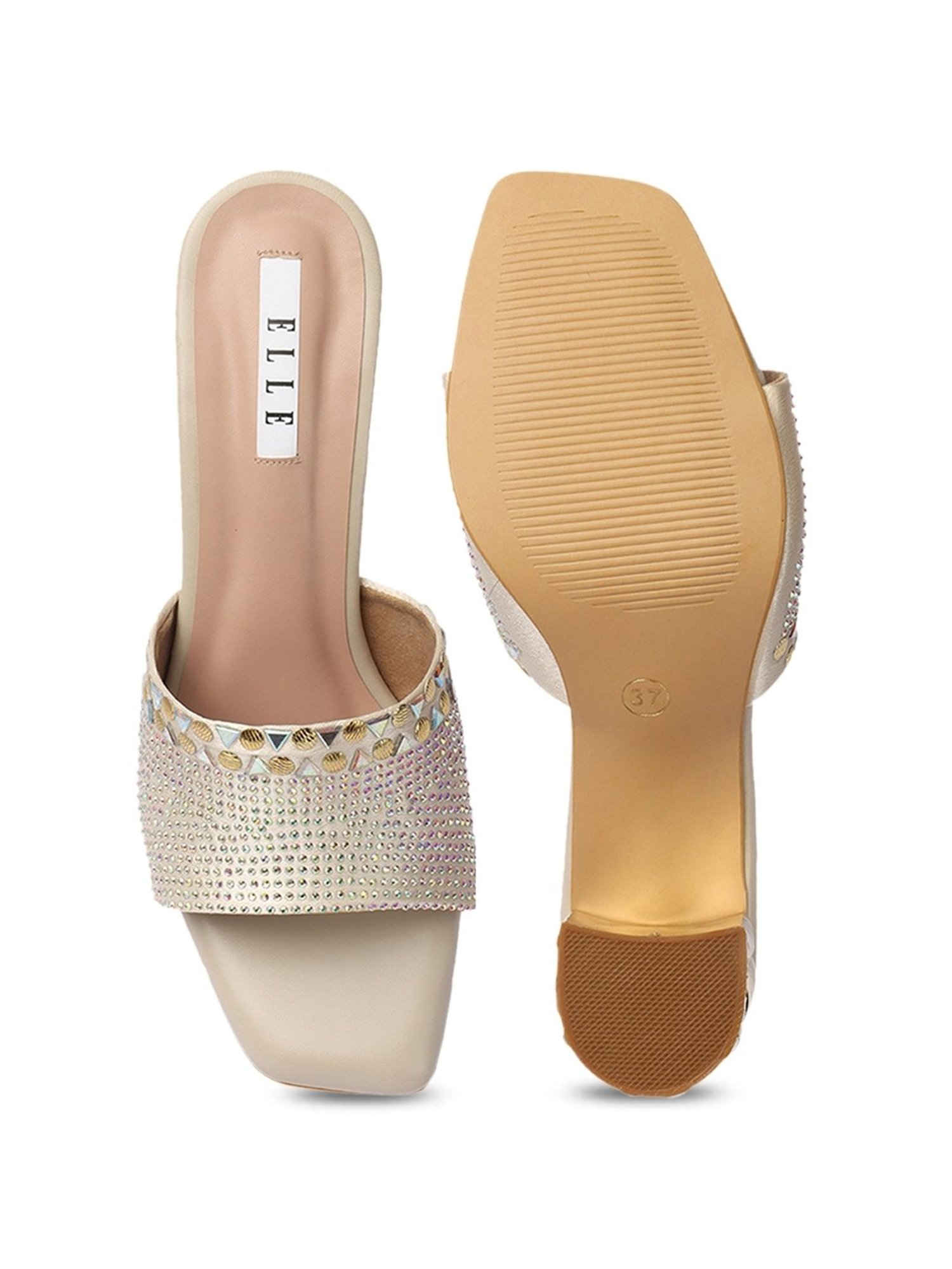 Elle Women's Gold Ethnic Sandals