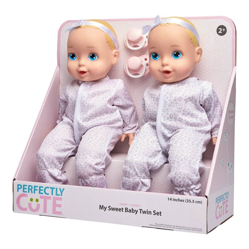 Perfectly Cute 14" My Sweet Baby Girl Doll Twin Set - Blonde with Blue Eyes