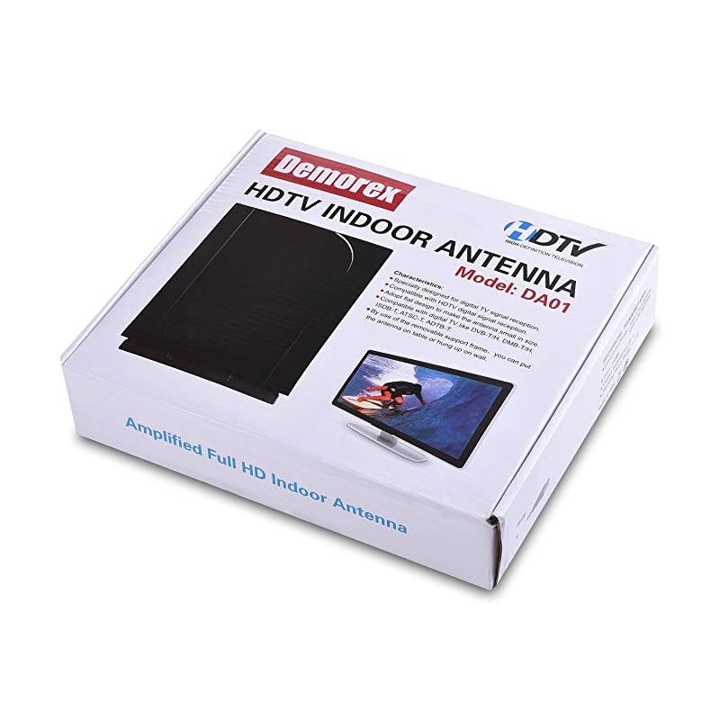 Antenna, 2020 Latest Digital HD Indoor/Outdoor Antenna Amplified 200 Miles with Amplifier Signal Booster-Support 4K 1080P Channels and All s Digital Antenna-20ft Coax Cable