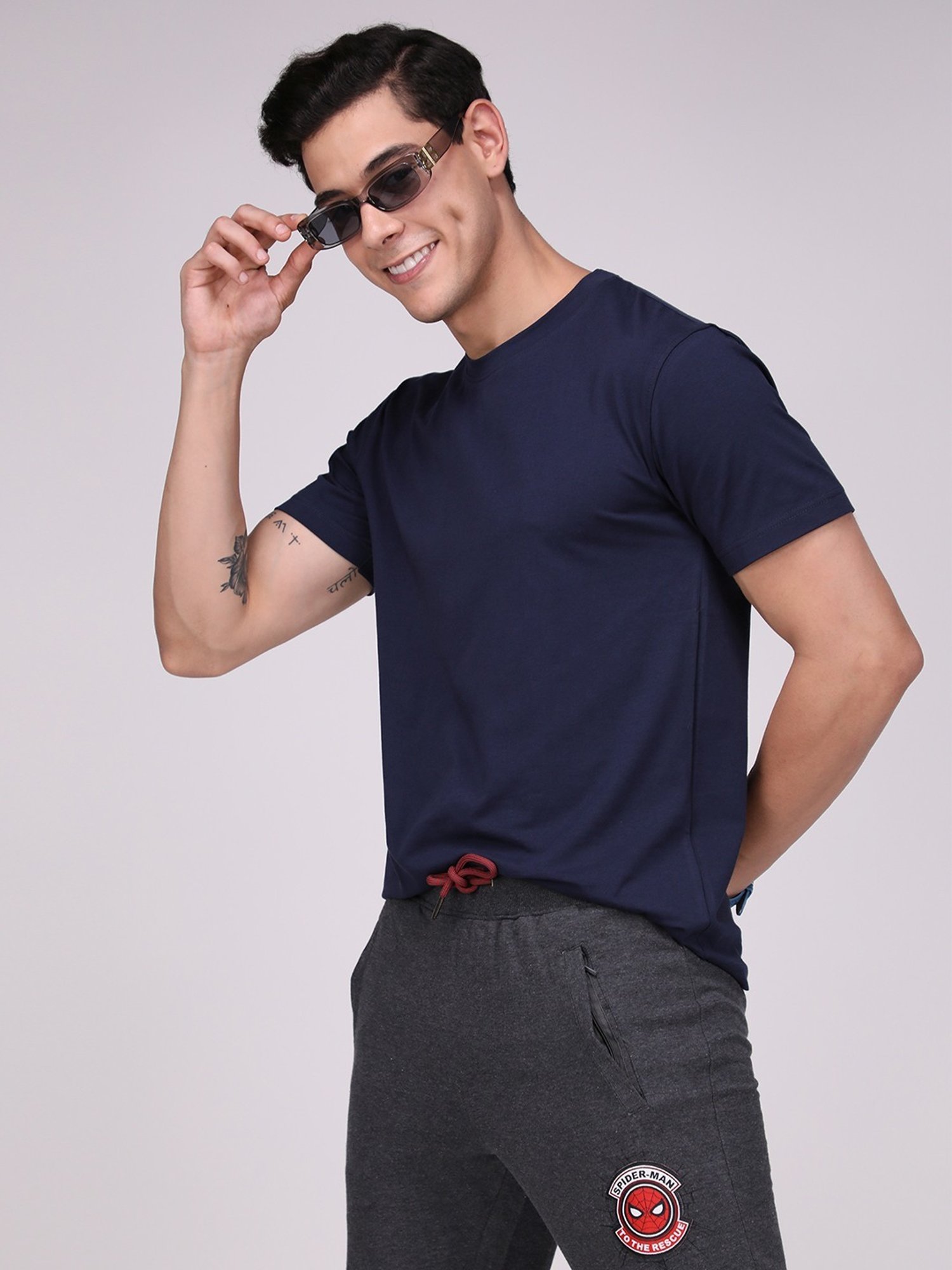 Sporto Dark Denim Slim Fit T-Shirt
