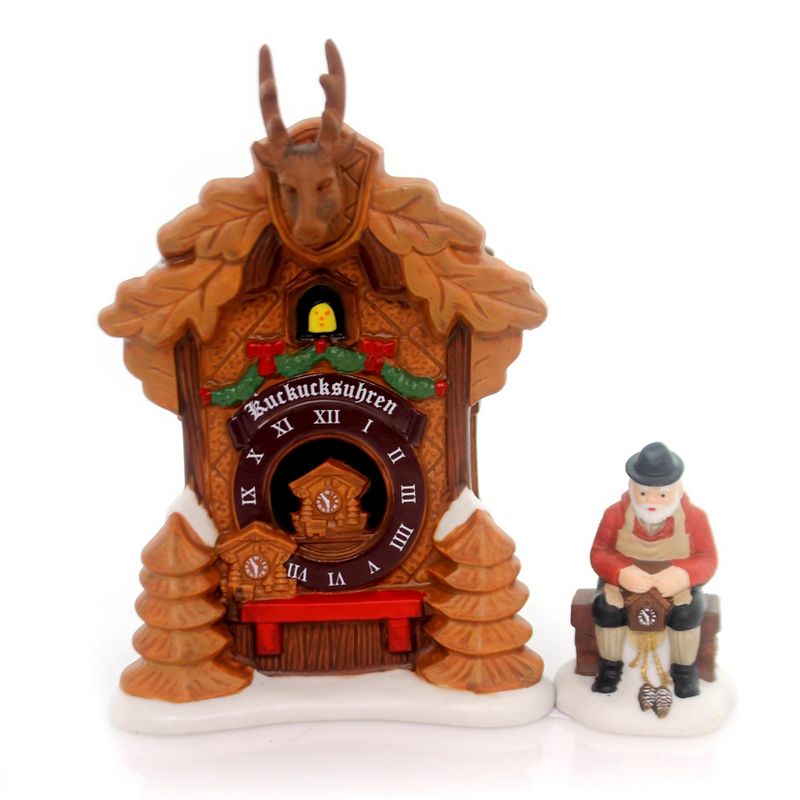 Department 56 Accessory Black Forest Clocks Christmas Market Alpine Village  -  Decorative Figurines
